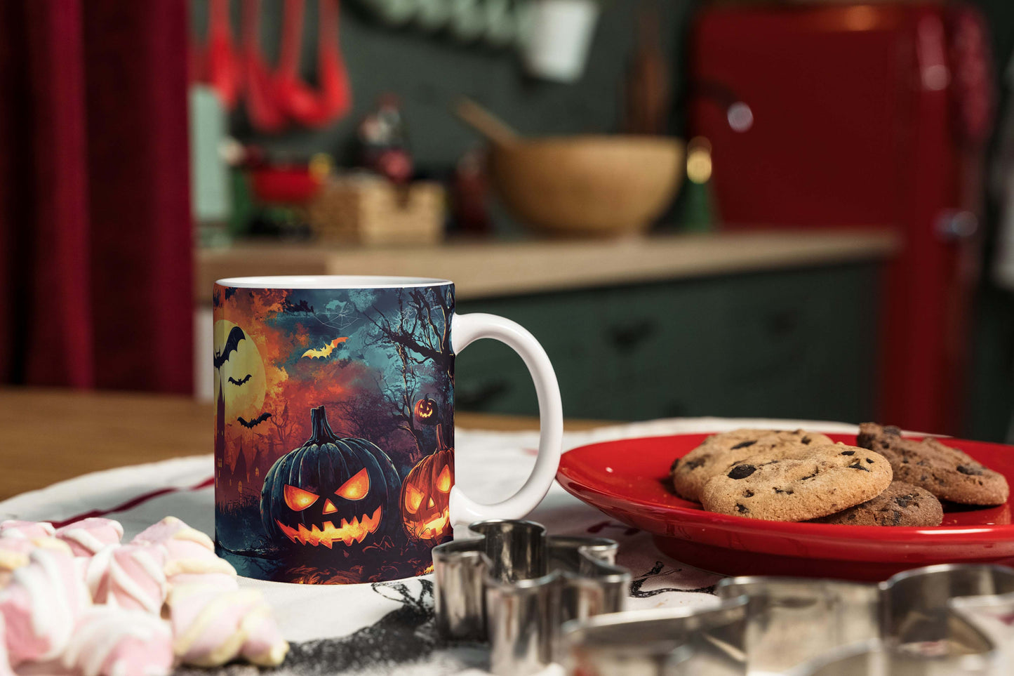 Kubek „Straszna Dynia” – Klasyczny Motyw Halloweenowy na Kubku - kubki24