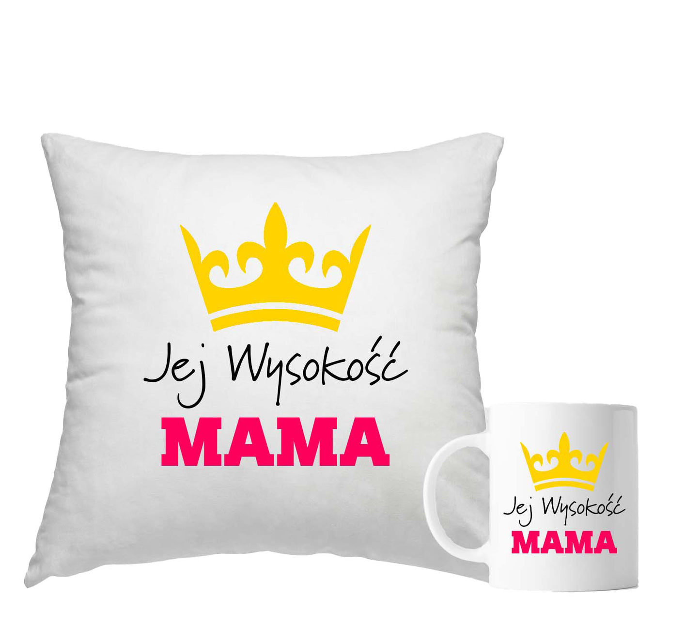 Poduszka i Kubek "Jej Wysokość Mama" - kubki24
