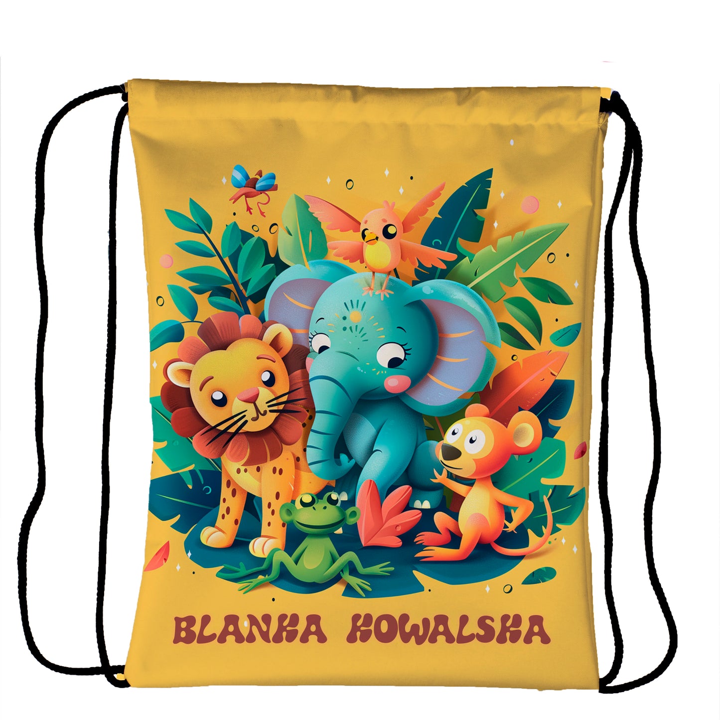 Worek plecak dla dzieci do przedszkola szkoły z imieniem W33 - kubki24