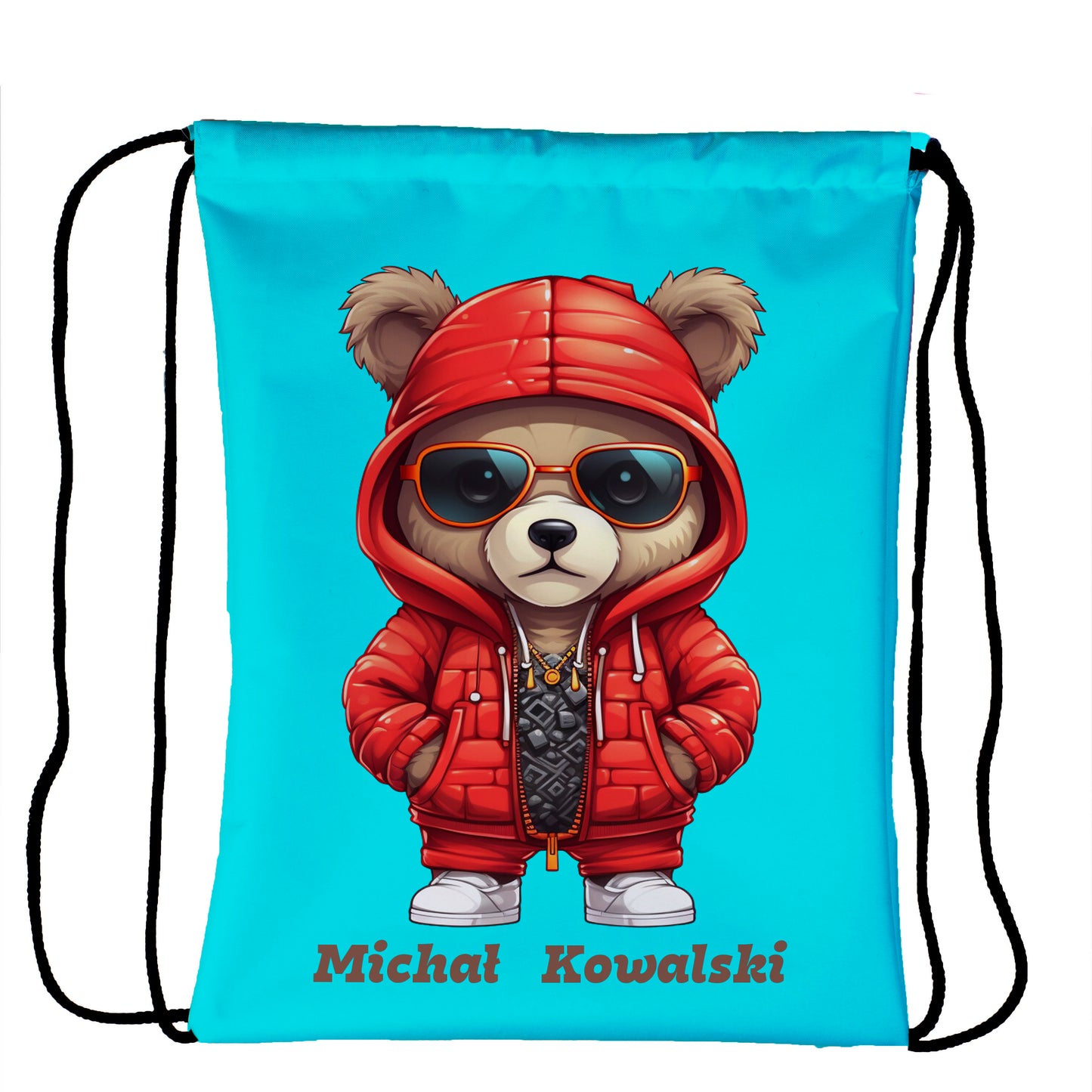 Worek plecak dla dzieci do przedszkola szkoły z imieniem W37 - kubki24