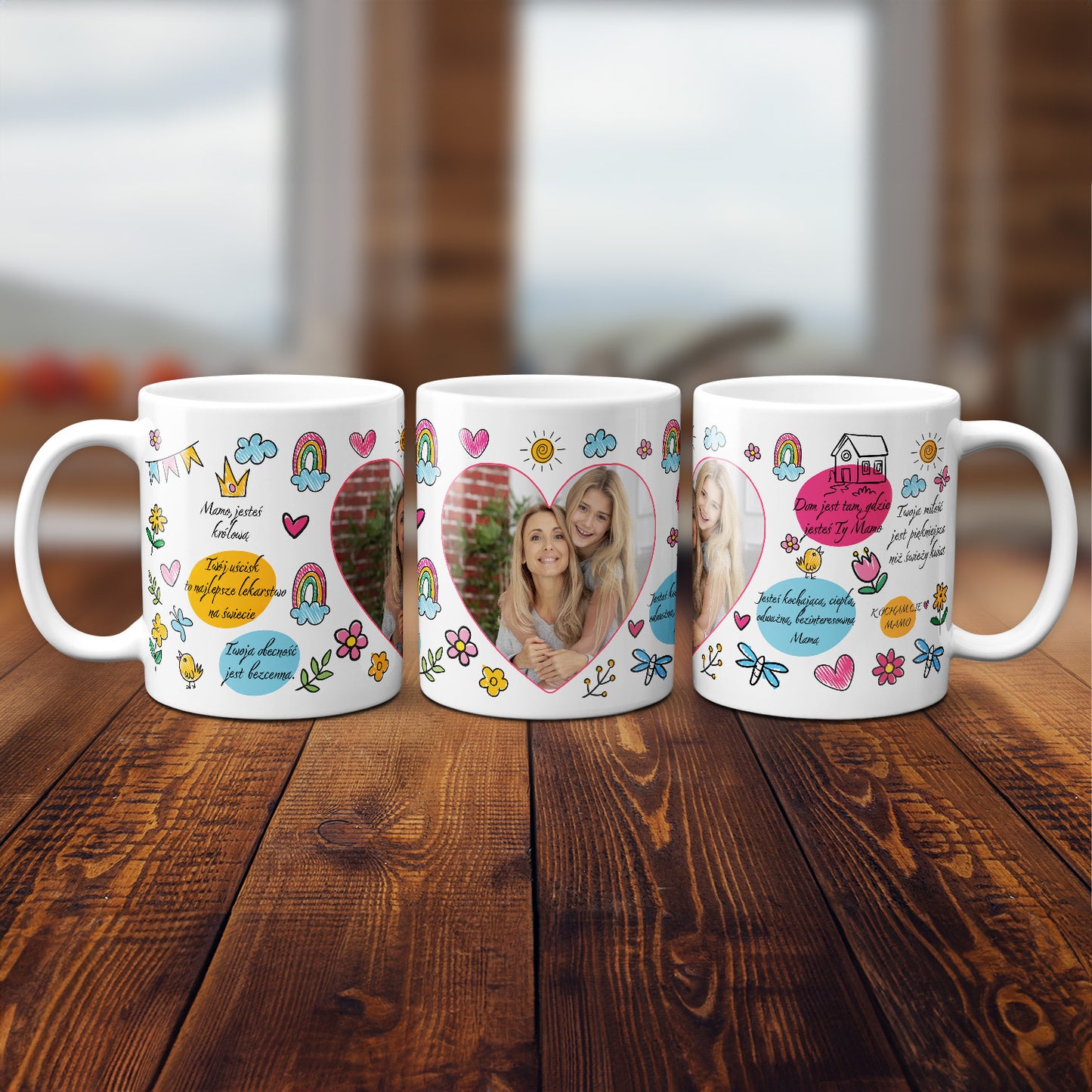 Kubek z Serca na Dzień Matki – Spersonalizowany Prezent - kubki24