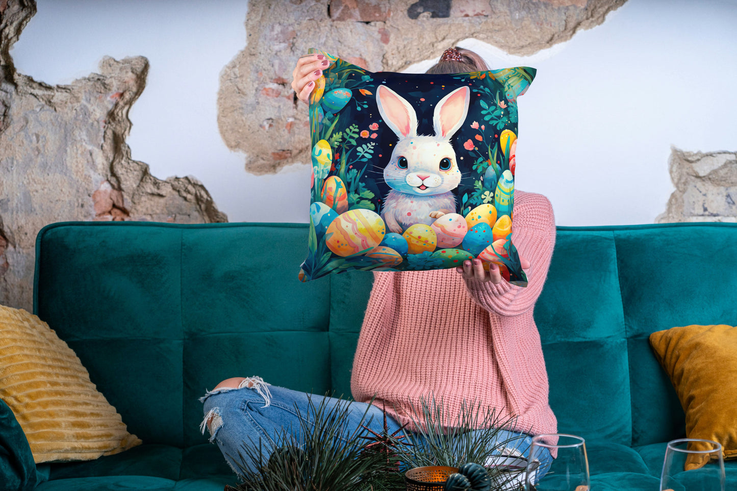Poduszka Wielkanocna – Wielkanocny Królik - kubki24