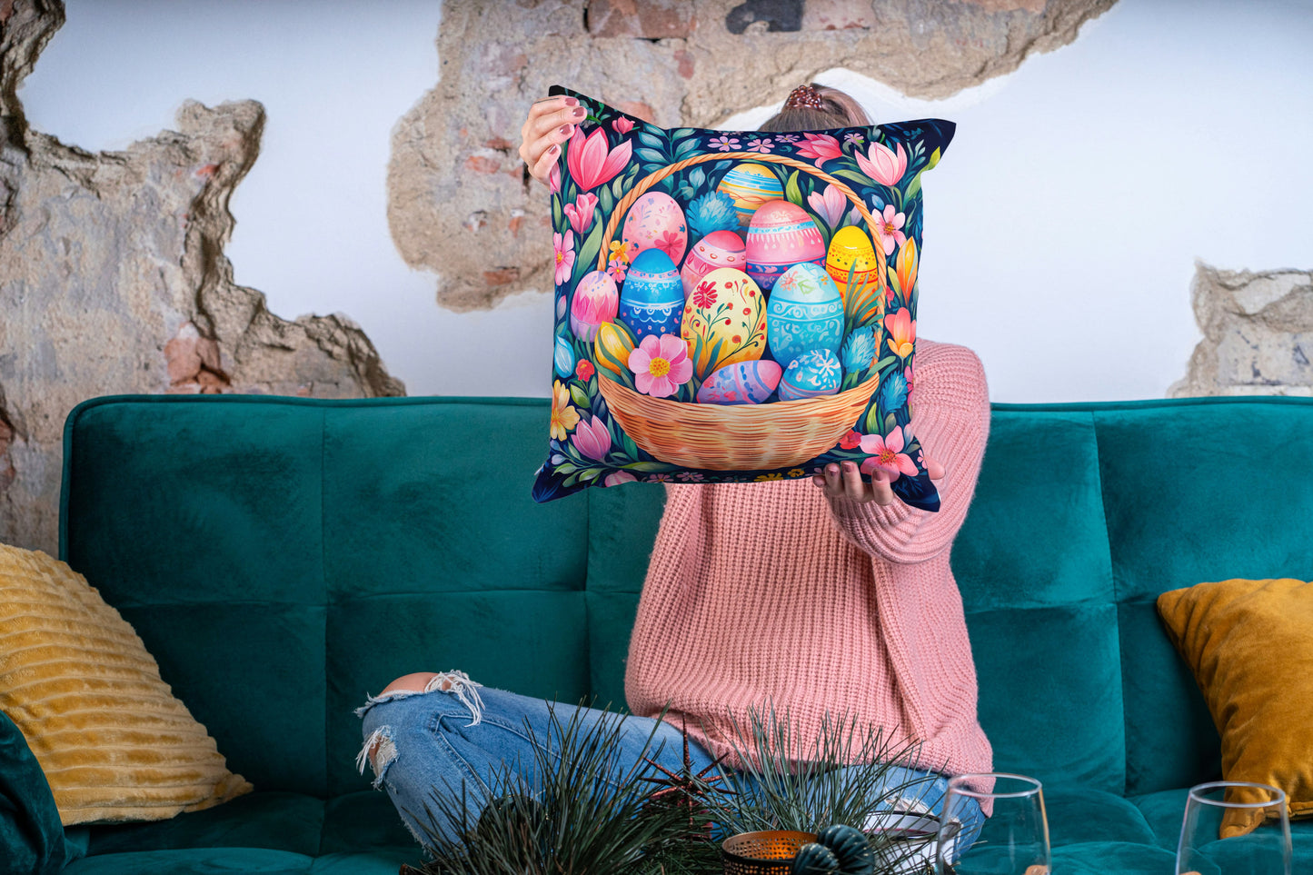 Poduszka Wielkanocna – Wielkanocny Koszyk - kubki24