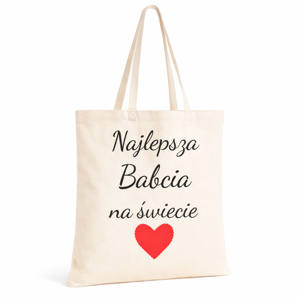 Torba na Dzień Babci Bawełniana Najlepsza Babcia na Świecie