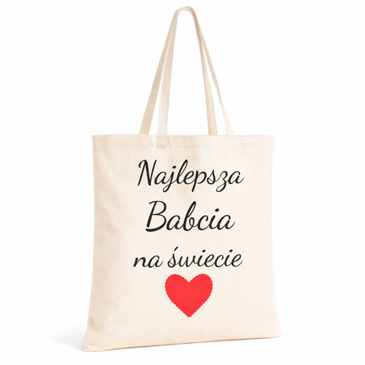 Torba na Dzień Babci Bawełniana Najlepsza Babcia na Świecie