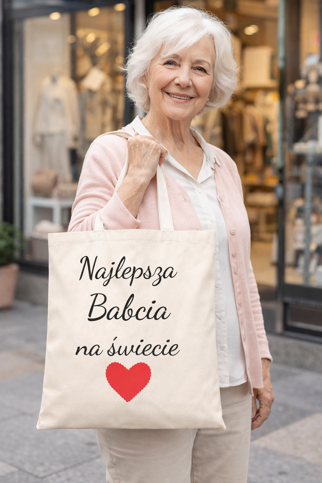 Torba na Dzień Babci Bawełniana Najlepsza Babcia na Świecie