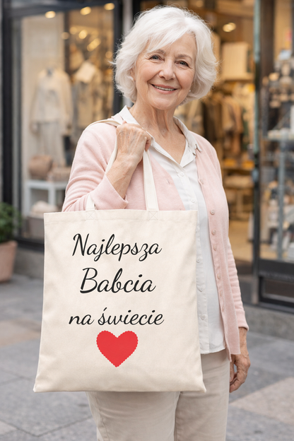 Torba na Dzień Babci Bawełniana Najlepsza Babcia na Świecie