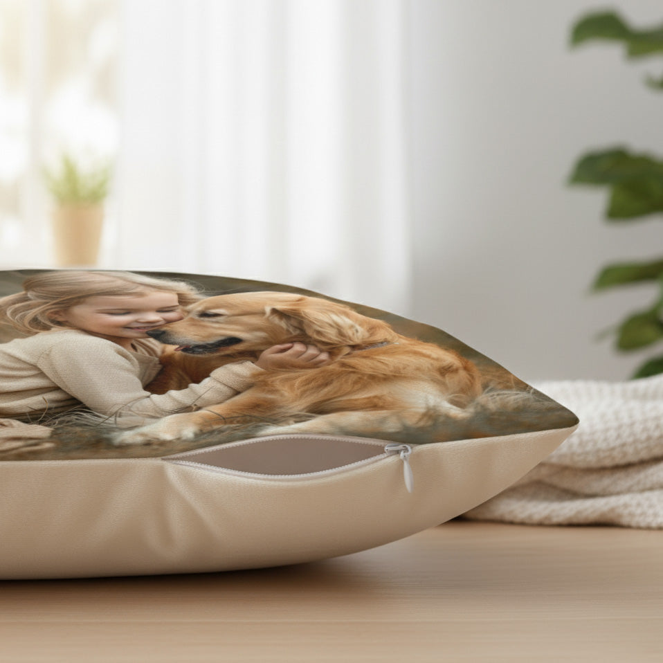 Poduszka ze zdjęciem Premium Dwustronna Kryty Zamek