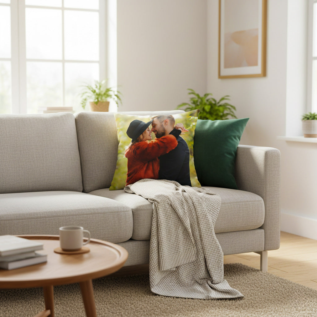 Poduszka ze zdjęciem Premium Dwustronna Kryty Zamek