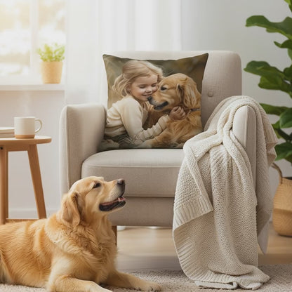 Poduszka ze zdjęciem Premium Dwustronna Kryty Zamek