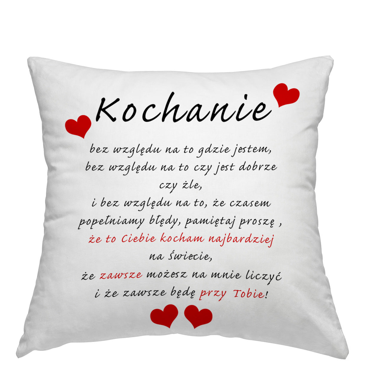 Poduszka prezent na walentynki Kochanie