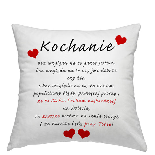 Poduszka prezent na walentynki Kochanie