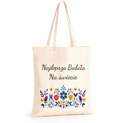 Torba na Dzień Babci Bawełniana Najlepsza Babcia na Świecie