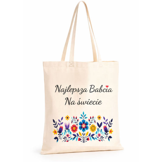 Torba na Dzień Babci Bawełniana Najlepsza Babcia na Świecie